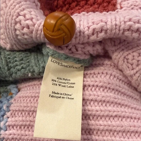 LoveShackFancy Colorful Patchwork Cardigan - Picture 6 of 7